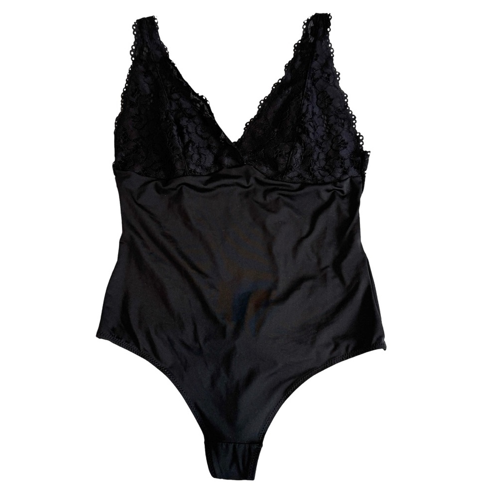 Unbranded Womens Lingerie Thong Lace Trim Bodysuit Size L Intimates Whimsigoth